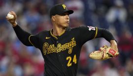 Pittsburgh, United States. 05th Oct, 2022. Pittsburgh Pirates relief  pitcher Johan Oviedo (62) throws in the third inning against the St. Louis  Cardinals at PNC Park on Wednesday October, 5 2022 in