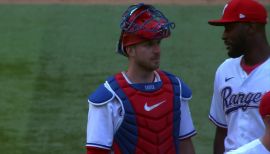 Rangers Authentics: Colby Lewis Game-Used Jersey From 10 K Start Against L.A.  Angels