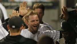 AJ Pierzynski & Lisa Pierzynski during AJ Pierzynski of the Chicago News  Photo - Getty Images