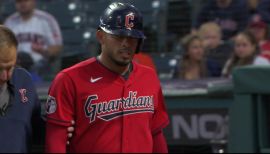 Gabriel Arias' first MLB hit, 04/20/2022