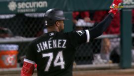 Eloy Jimenez Chicago White Sox Nike 2021 Field of Dreams Name