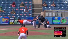 Pensacola Blue Wahoos' Troy Johnston on game day - July 9, 2023