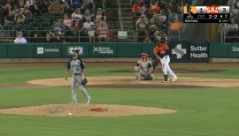 Flying Squirrels' Marco Luciano homers for first hit of the year