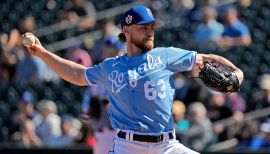 Taylor Hearn Shows Off 1972 Texas Rangers Throwback Jerseys