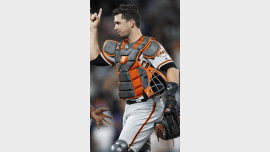 Buster Posey catching for the Fresno Grizzlies HD phone wallpaper