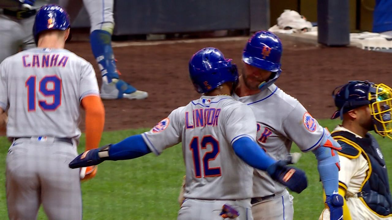 Francisco Lindor’s grand slam leads Mets past Brewers