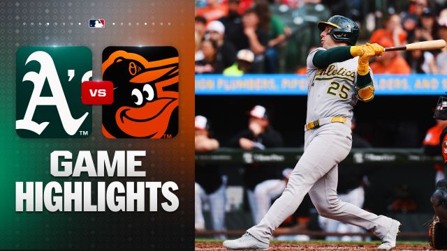 Rooker’s three-run blast lifts Athletics past Orioles