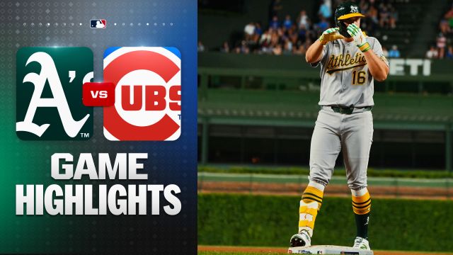 Athletics Steal One in 10 Innings, End Cubs’ Home Hopes
