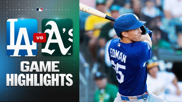 Edman’s Four-Hit Night Powers Dodgers Past Athletics