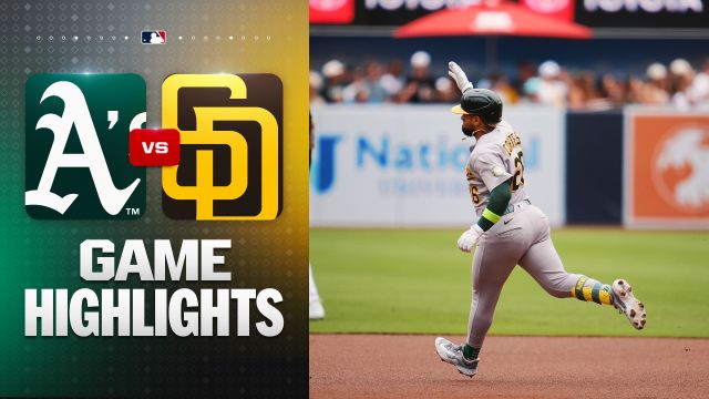 Athletics Strike Early, Hold Off Padres in Sunday Upset at Petco