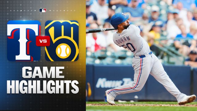 Duran Delivers Three RBIs as Rangers Outlast Brewers in Milwaukee