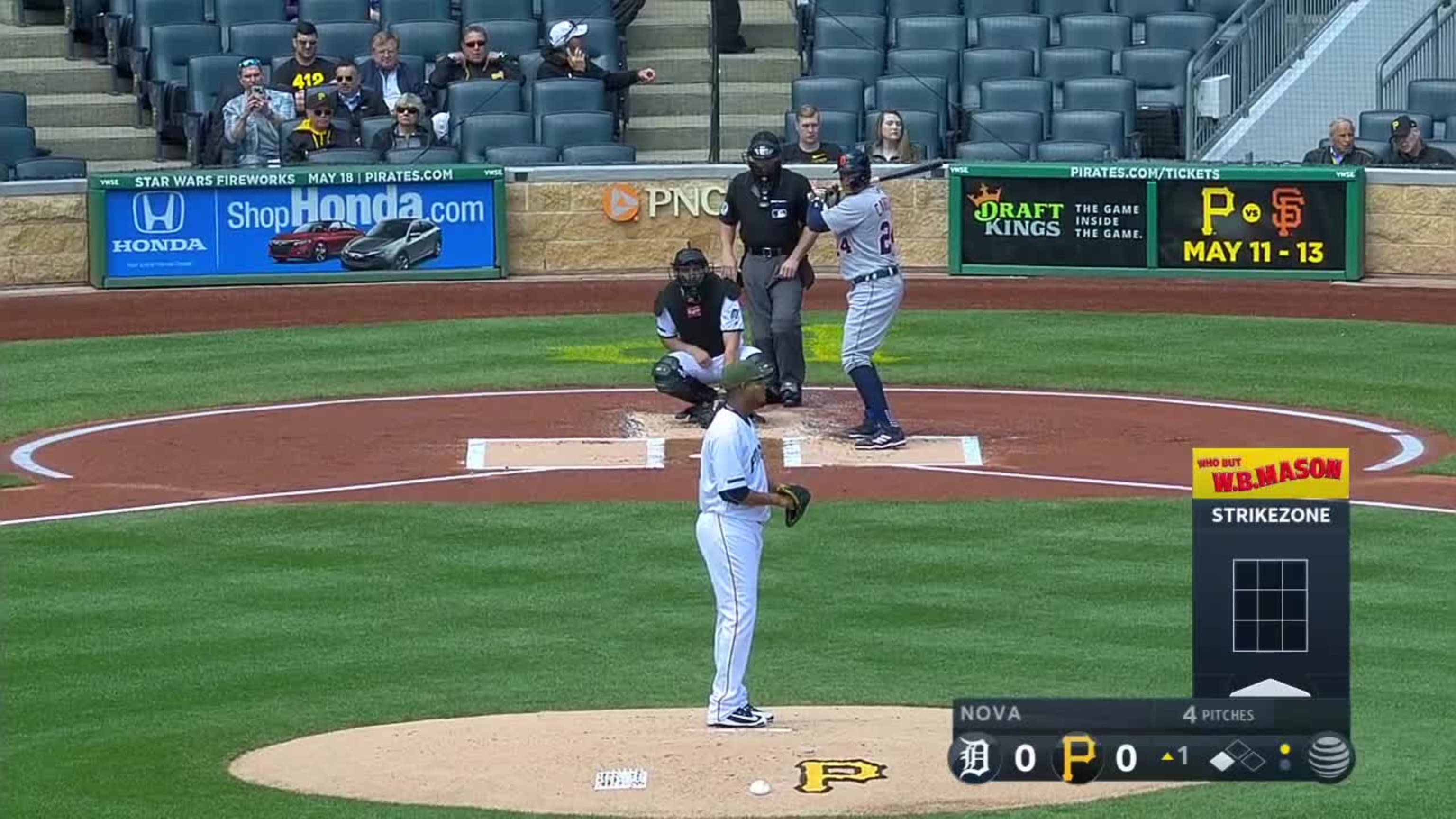 Josh Bell playing in Indianapolis' outfield - Bucs Dugout