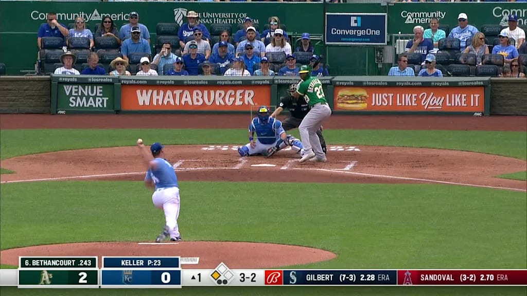 Oakland Athletics Catcher Christian Bethancourt (23) during an MLB