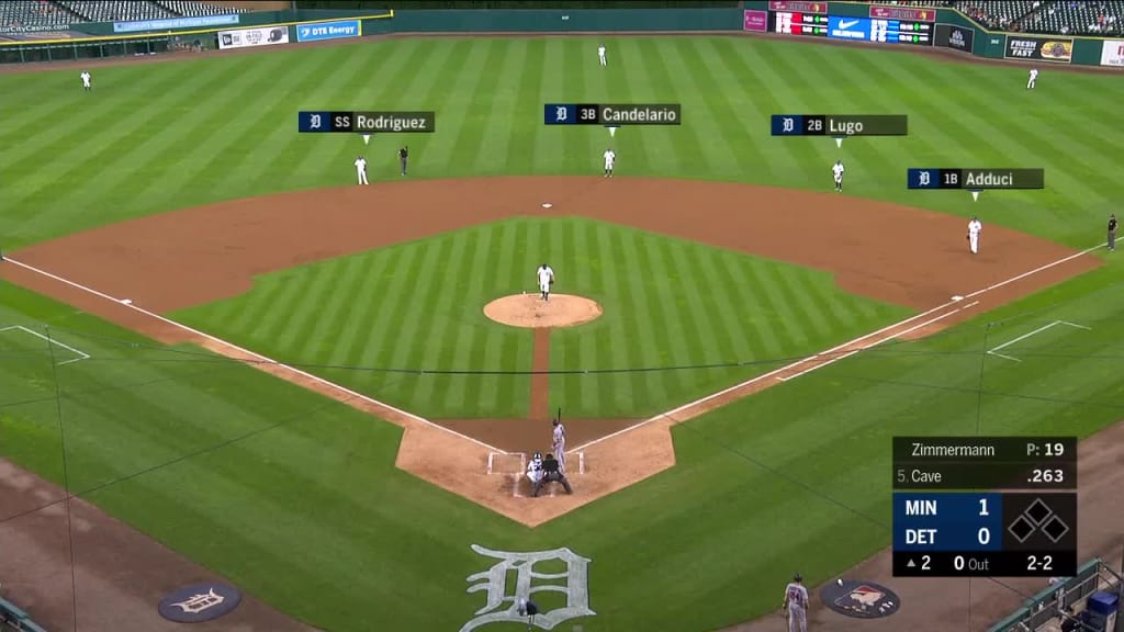 Jake Cave called out on strikes.