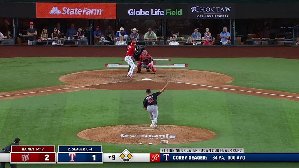 Tanner Rainey Called Strike To Corey Seager 06 24 22 Mlb Com