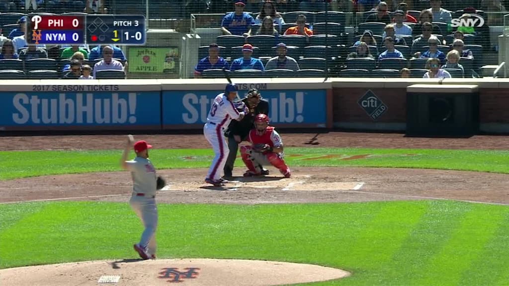 Jake Thompson Foul to Asdrubal Cabrera