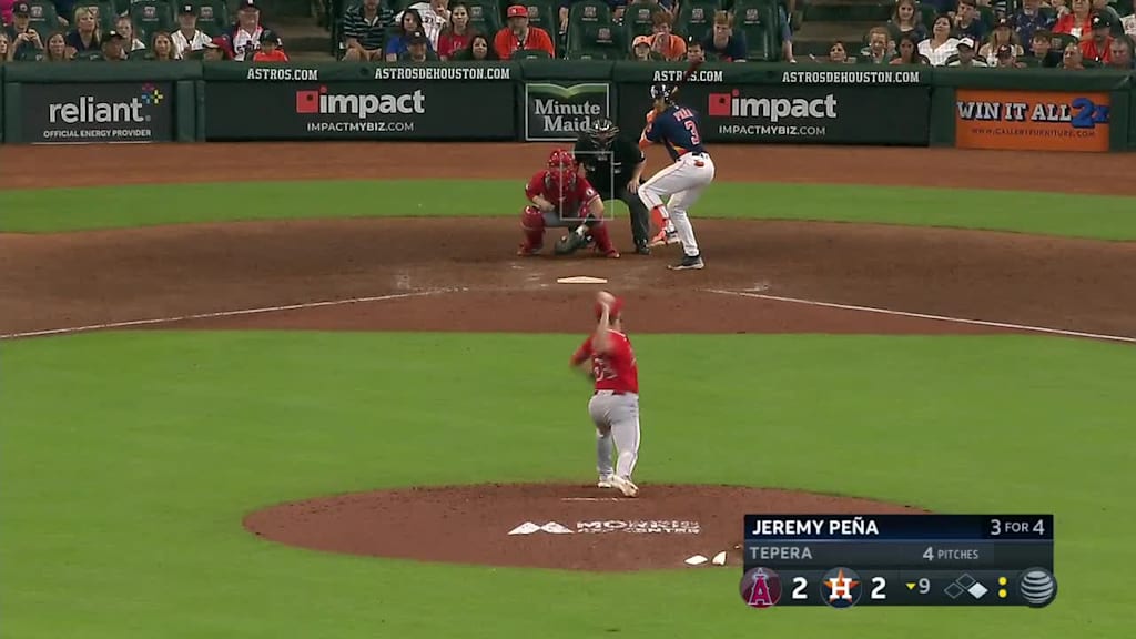 Houston Astros' Jeremy Peña Clearing Flight Path For Landing