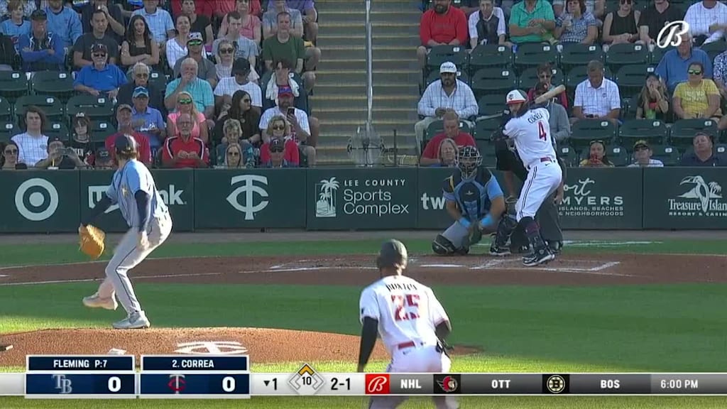 Carlos Correa's two-run homer, 03/21/2023