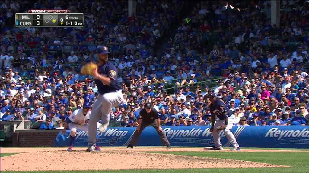 Addison Russell Hit By Pitch Ben Zobrist To 2nd 08 16 2016 New York Mets