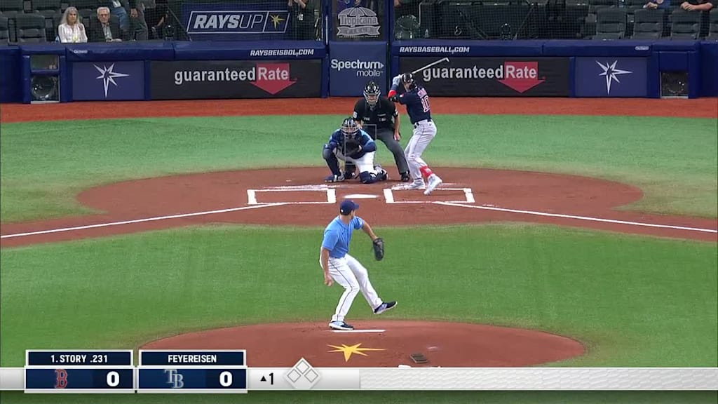 J P Feyereisen Ball To Trevor Story 04 23 22 Mlb Com