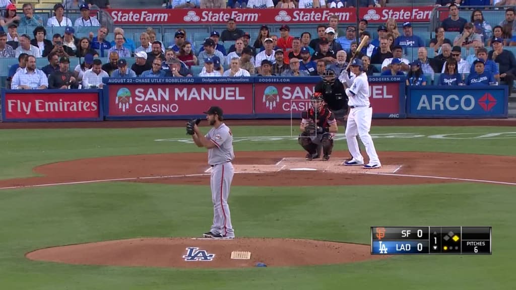 Madison Bumgarner Ball to Manny Machado