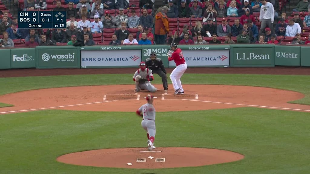 Hunter Greene Ball To J D Martinez 06 01 22 Mlb Com