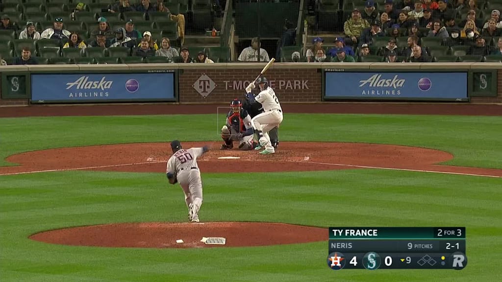 Hector Neris Ball to Ty France, 04/16/2022