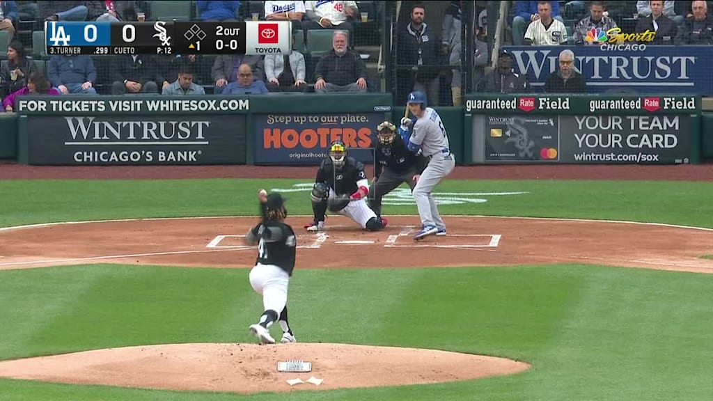 Johnny Cueto strikes out Solak, 03/16/2021