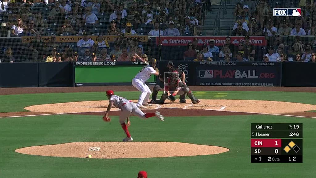 Vladimir Gutierrez Ball In Dirt To Eric Hosmer 06 19 21 Mlb Com