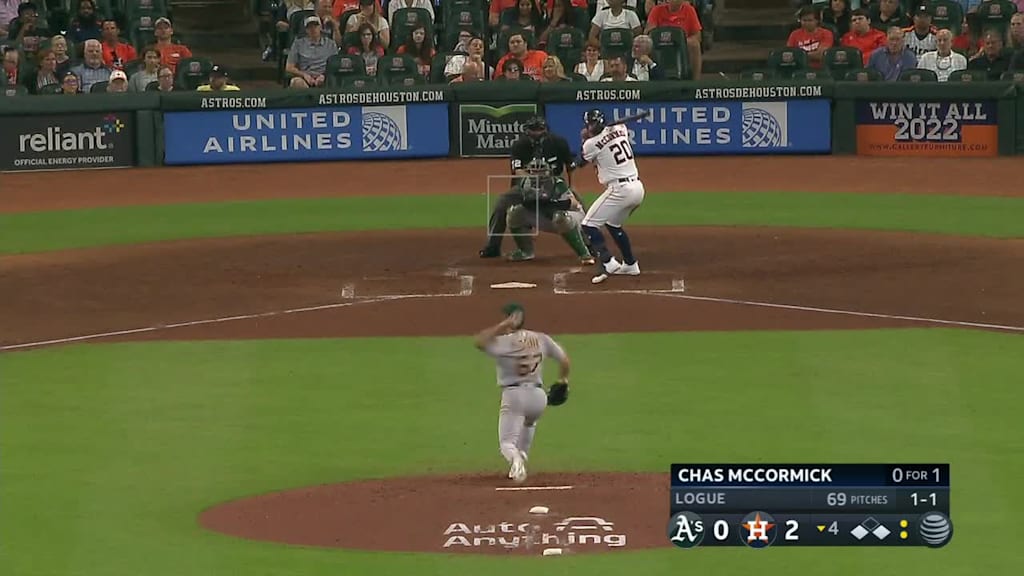 Chas McCormick's 11th home run, 08/04/2022