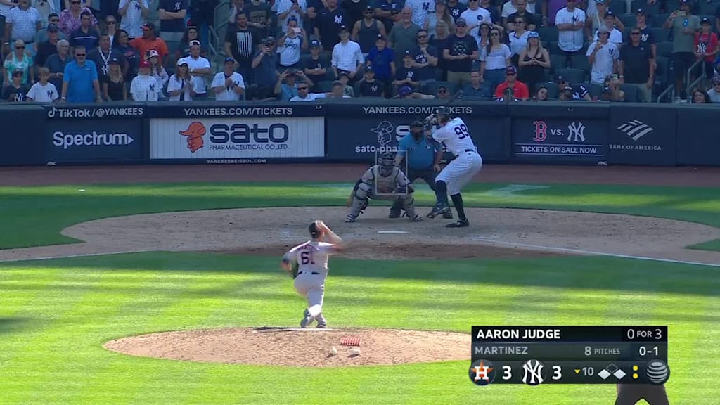 Aaron Judge GOES THE DISTANCE for a 3-run homer at MLB at Field of