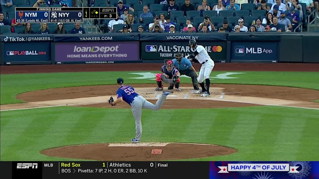 Corey Oswalt Called Strike to Aaron Judge
