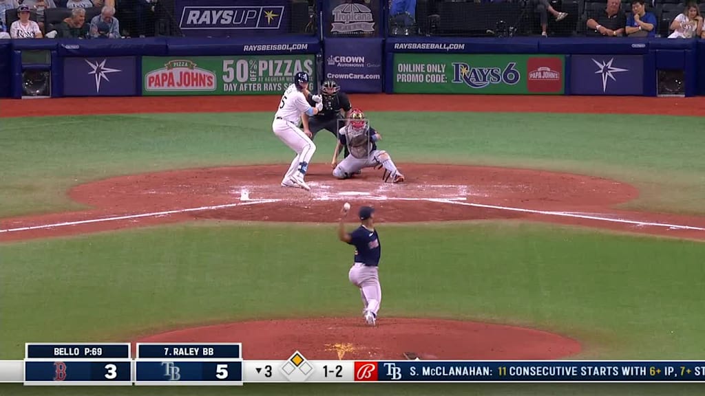 Brayan Bello Ball to Luke Raley