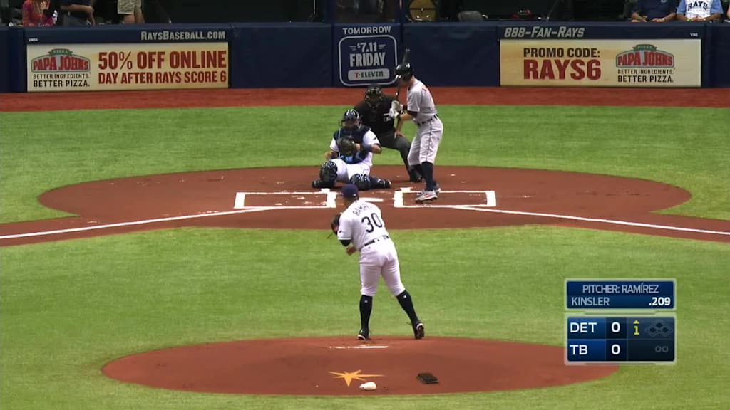 Erasmo Ramirez Called Strike to Ian Kinsler