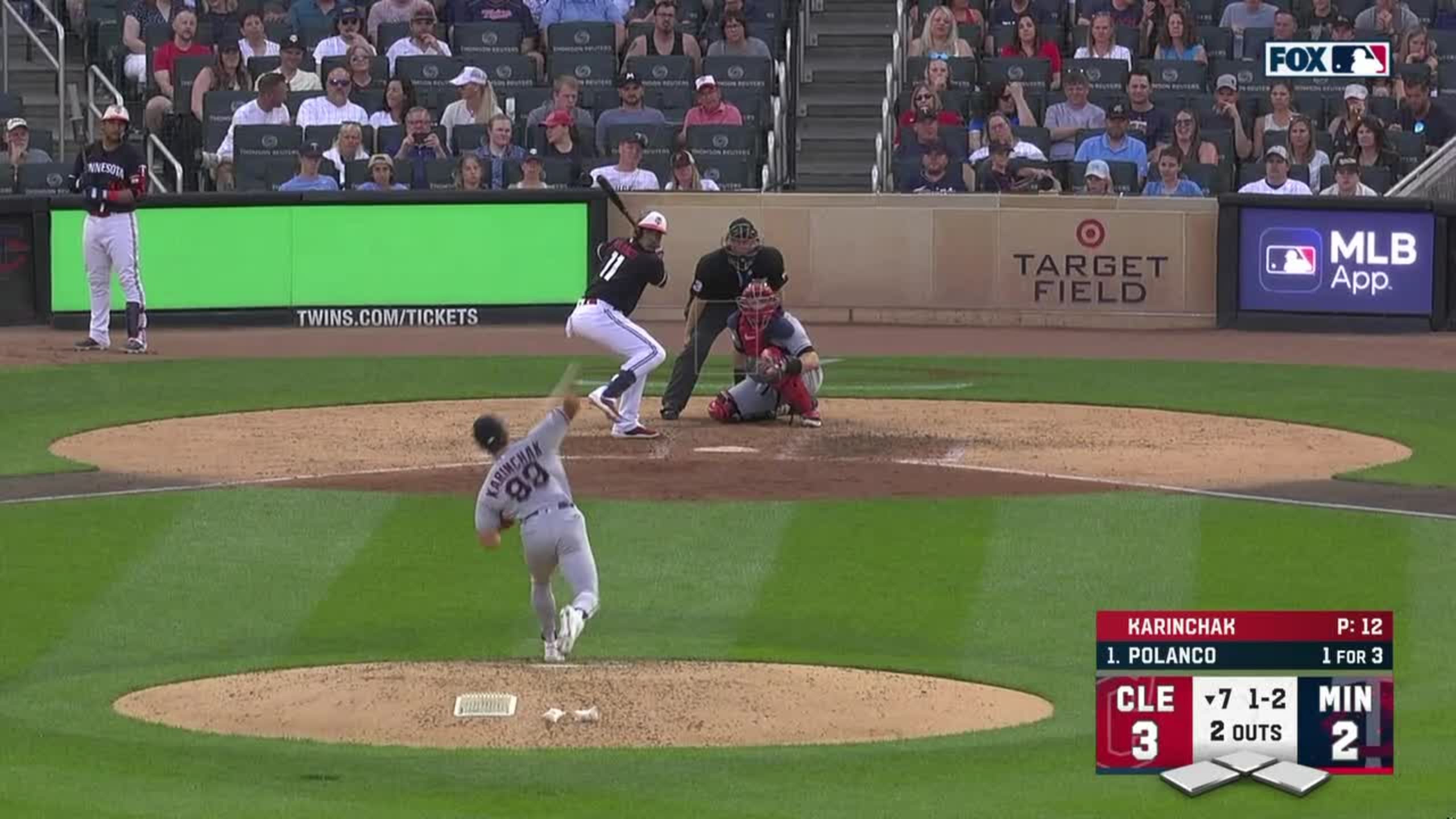 James Karinchak Foul to Jorge Polanco 