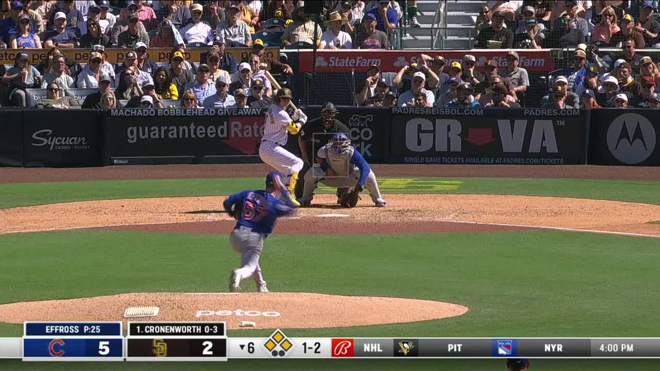 Jake Cronenworth Reaches On Catcher Interference By Willson Contreras jake-cronenworth-reaches-on-catcher-interference-by-willson-contreras