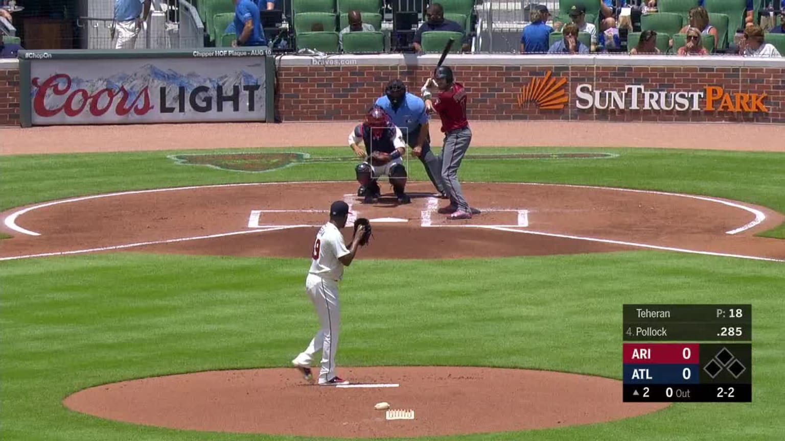A. J. Pollock strikes out on a foul tip. | 07/15/2018 | St. Louis Cardinals
