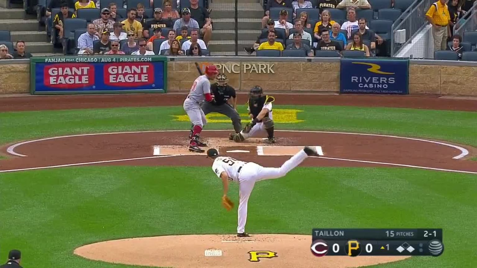 Jameson Taillon Ball In Dirt to Joey Votto 08/01/2017