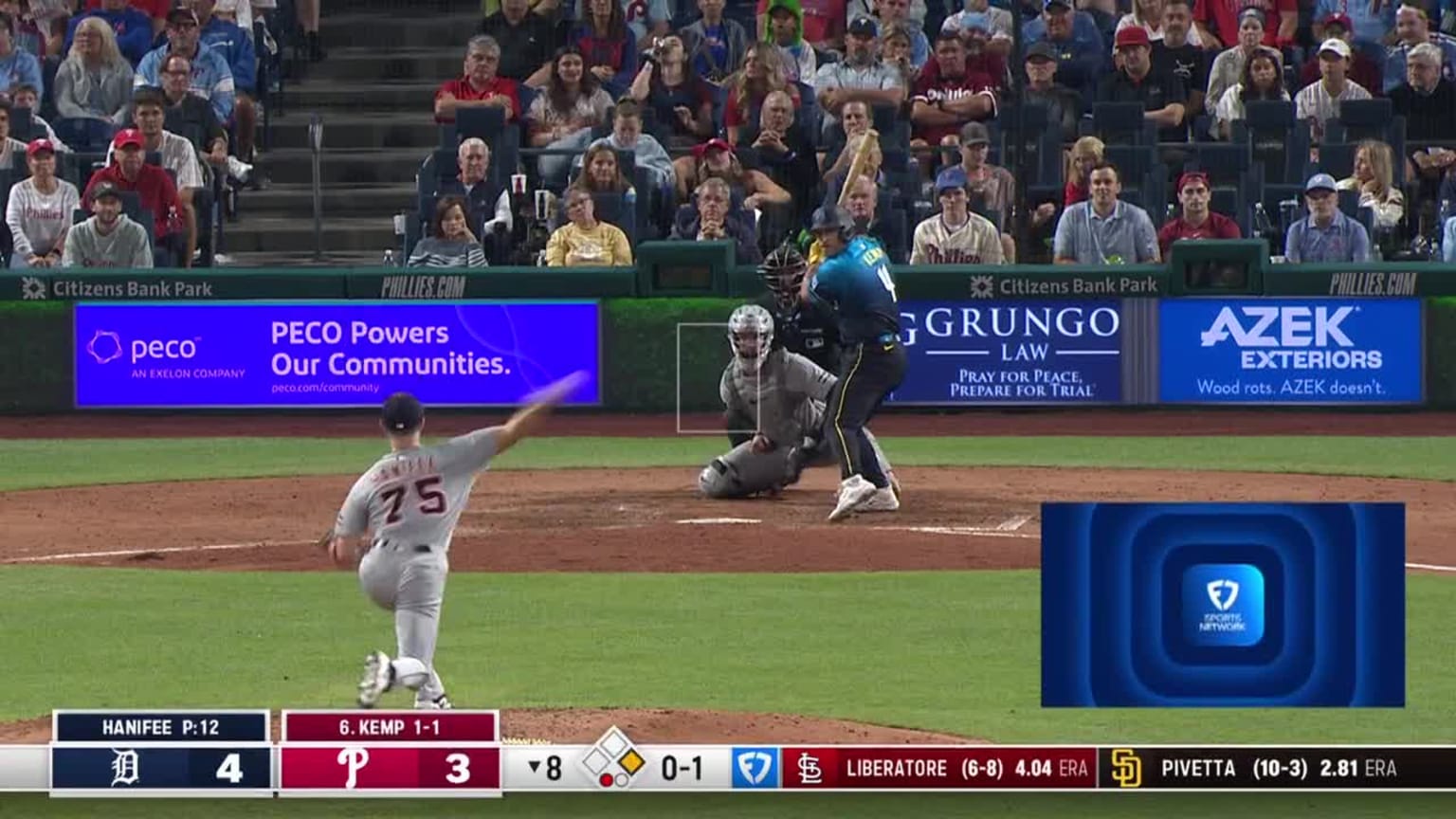 Otto Kemp's game-tying double | 08/01/2025 | Philadelphia Phillies