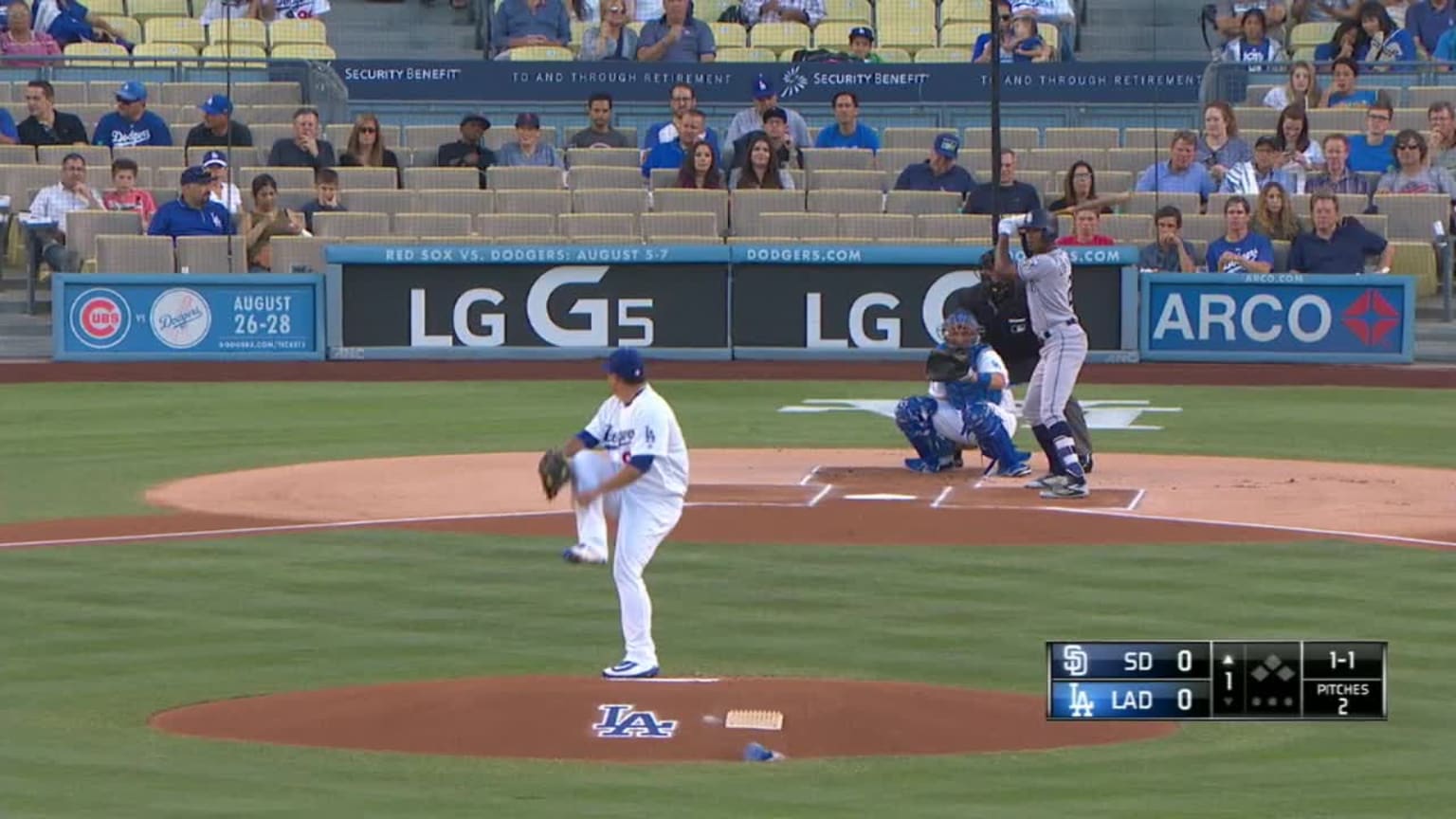 Hyun Jin Ryu Swinging Strike to B.J. Upton | 07/07/2016 | Houston Astros