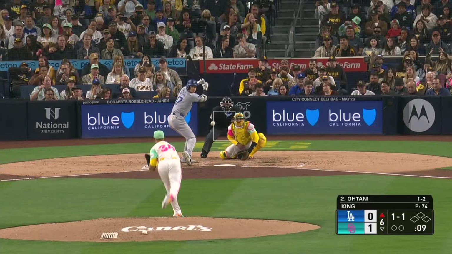 Shohei Ohtani grounds out to first baseman Jake Cronenworth. | 05/10 ...
