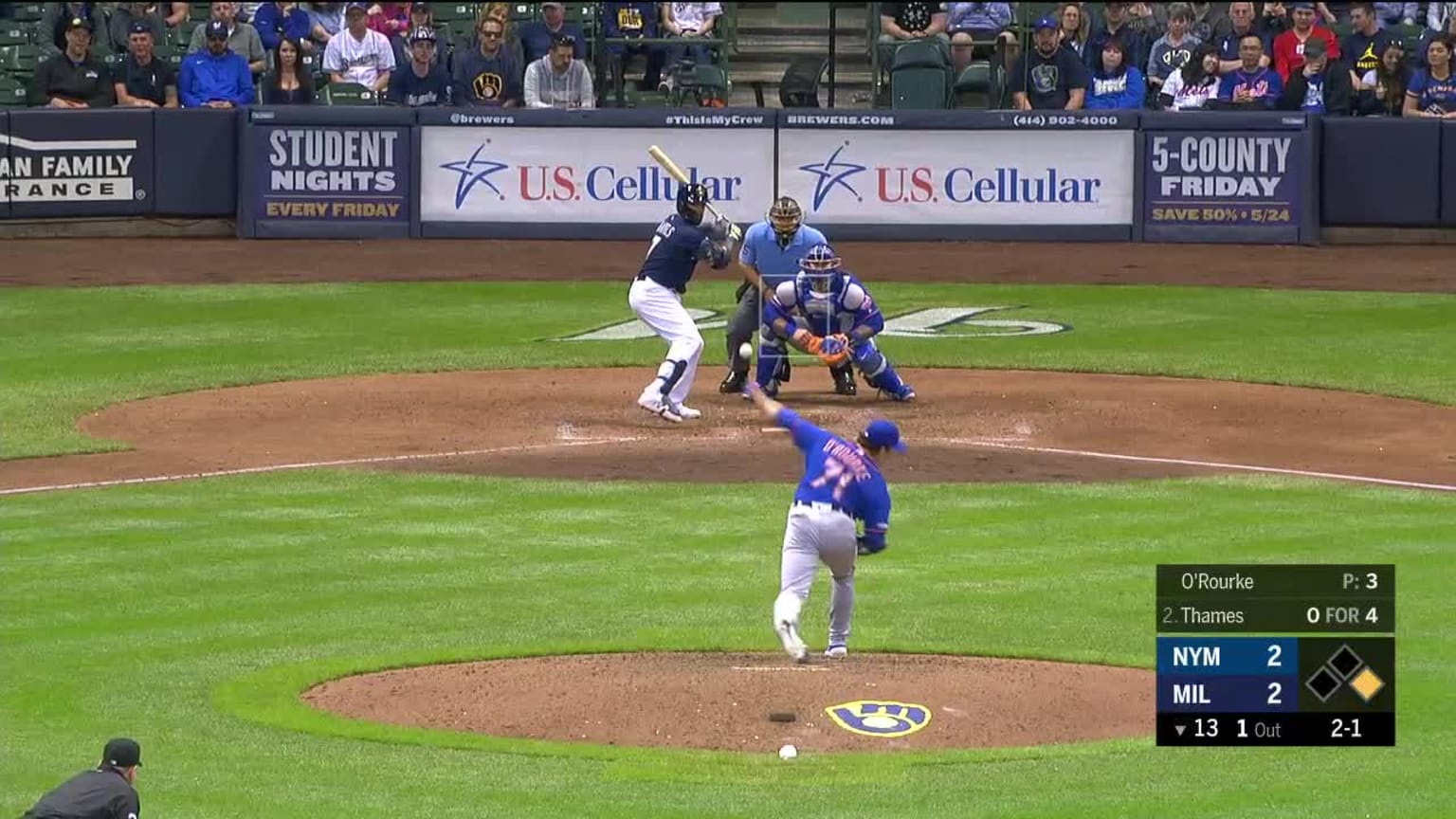 Ryan Rourke Ryan O'Rourke Ball to Eric Thames | 05/04/2019 | MLB.com