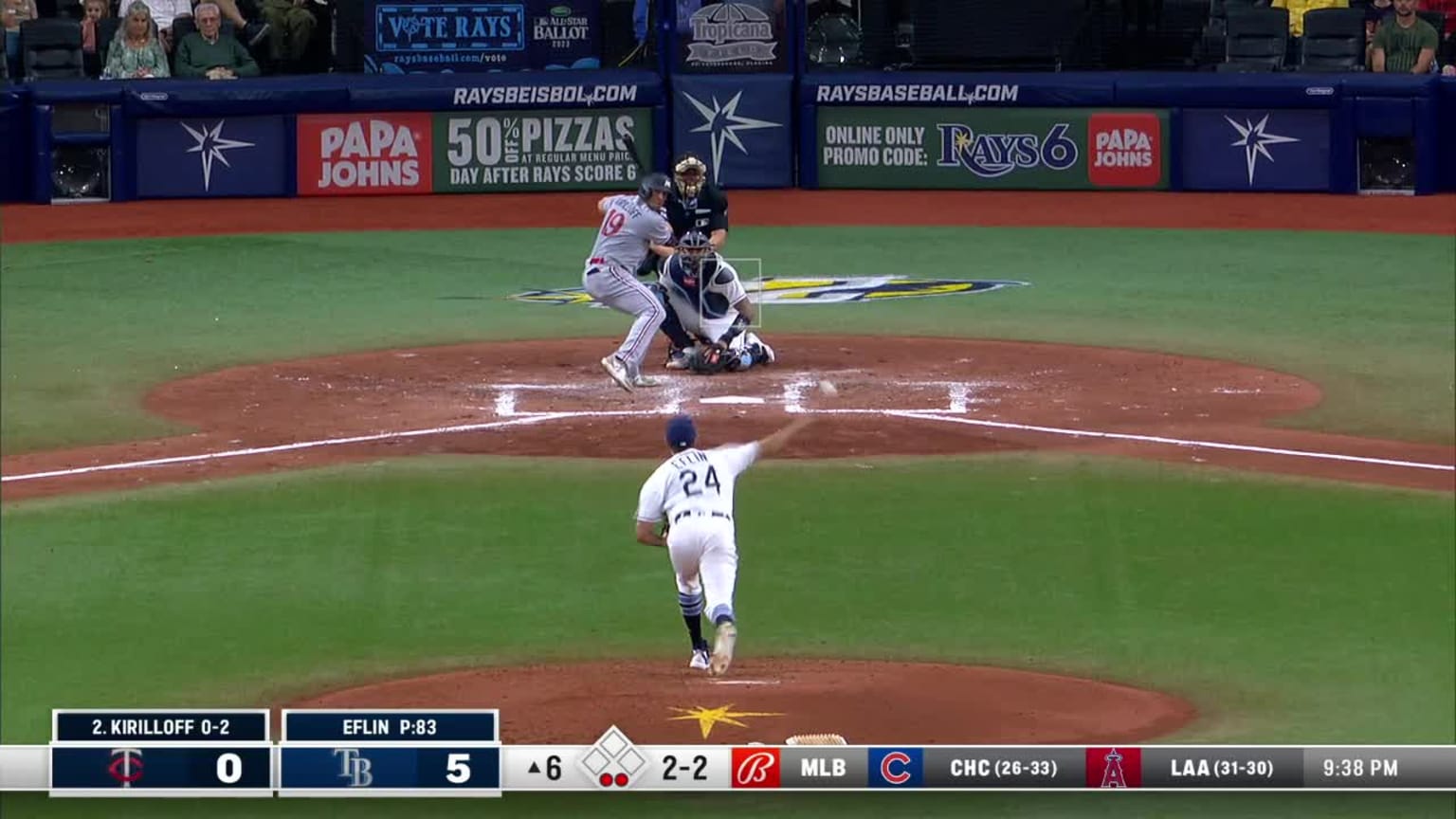 Alex Kirilloff singles on a ground ball to right fielder Luke Raley ...