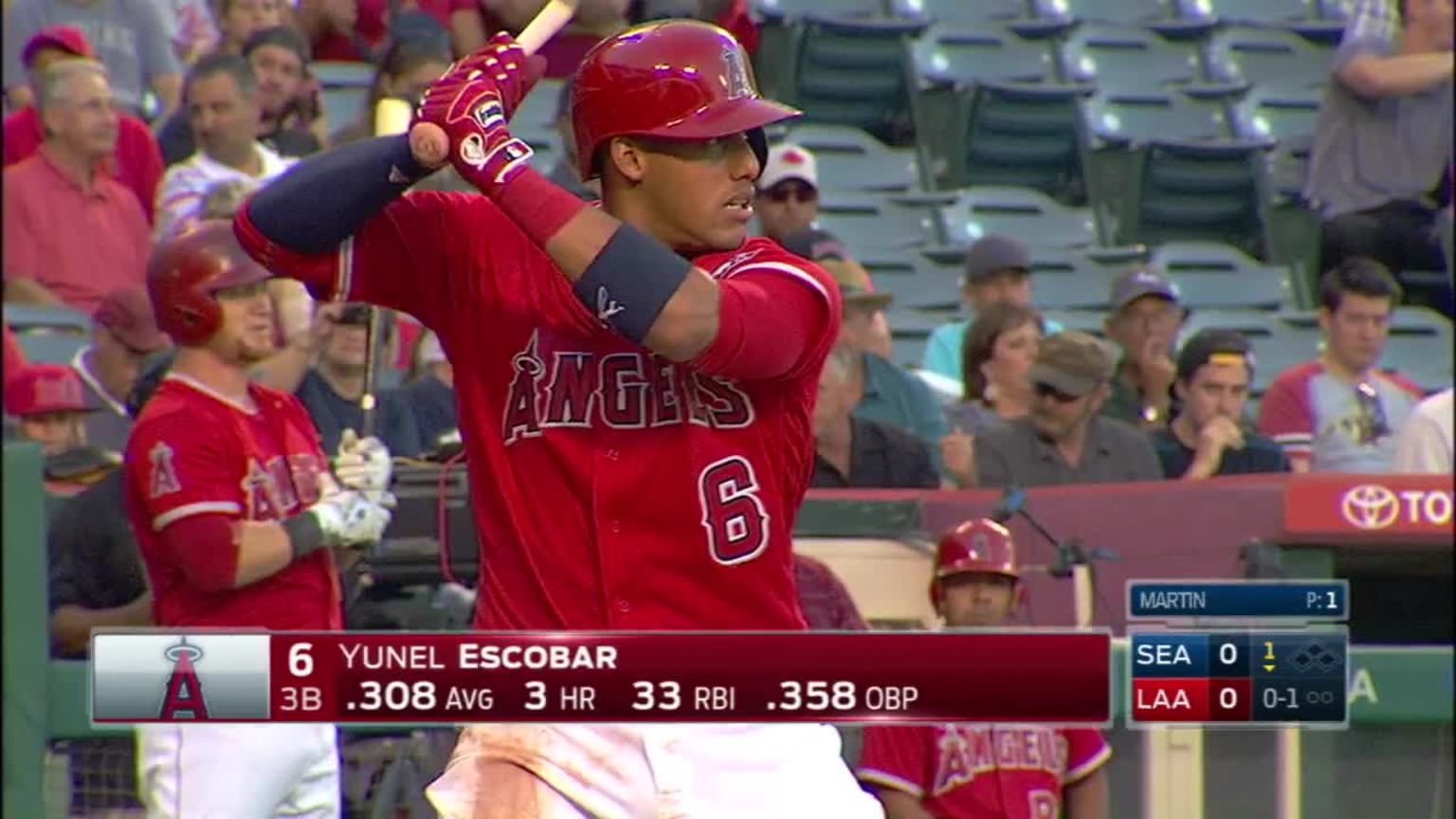 Cody Martin Bola mala to Yunel Escobar | 17/08/2016 | Los Mets de Nueva York