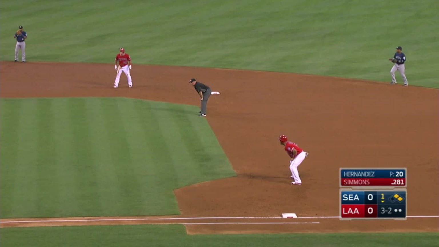 Andrelton Simmons se poncha sin tirarle., image size:1536x864