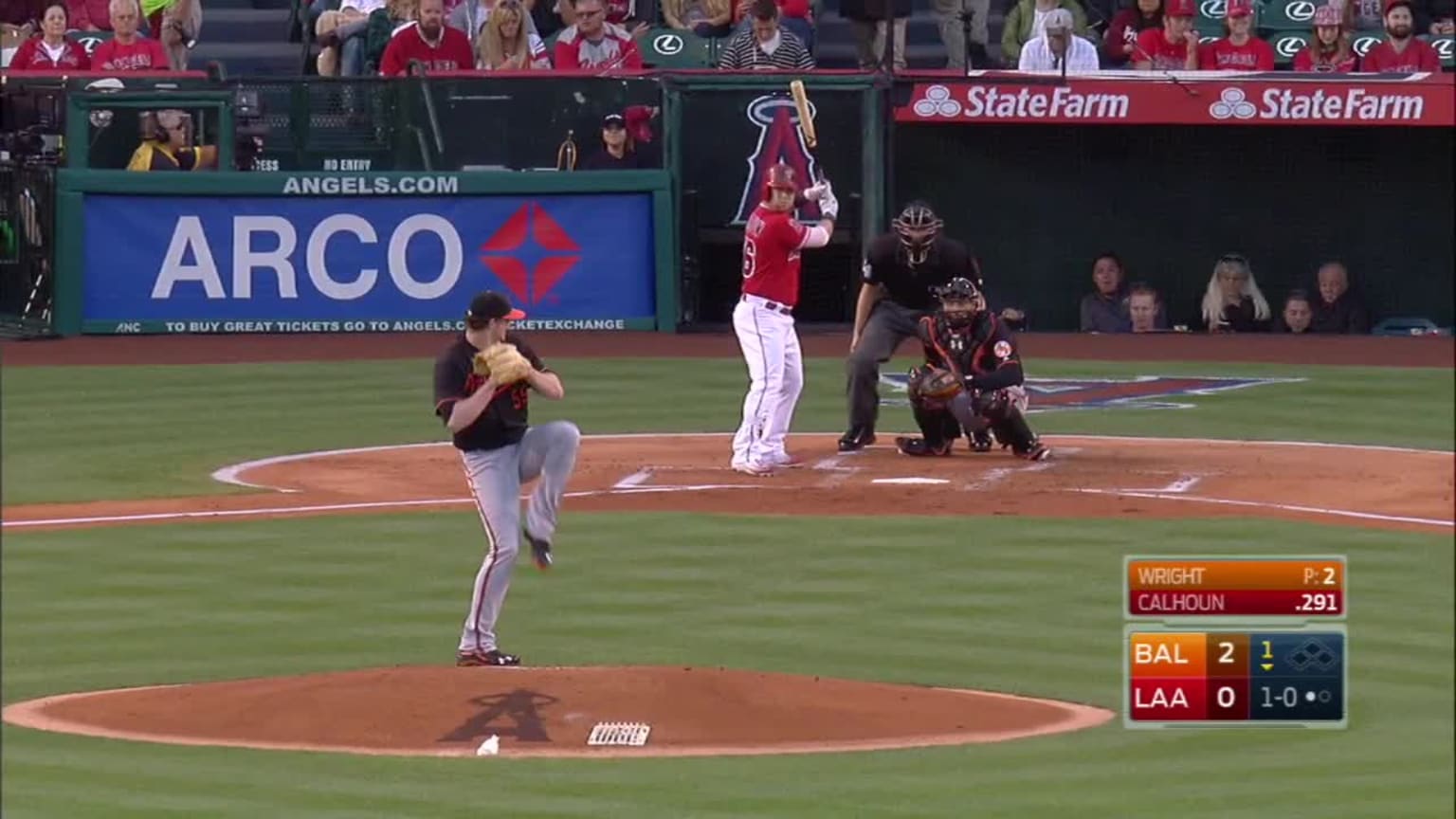 Umpire reviewed (fan interference), call on the field was overturned