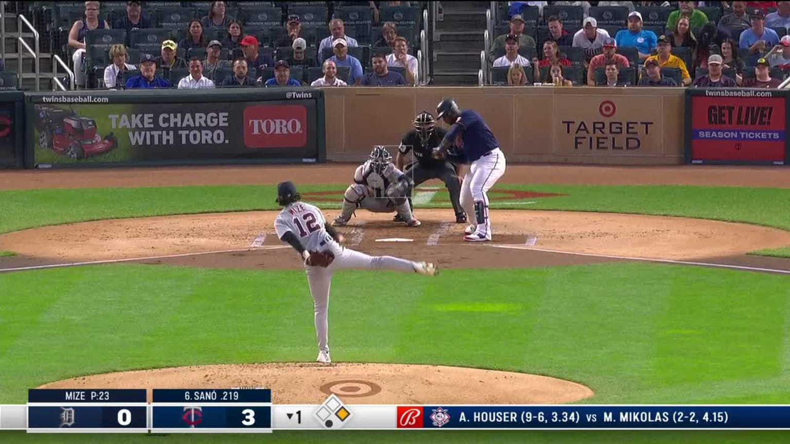 Casey Mize Strike cantado to Miguel Sano | 29/09/2021 | Los Phillies de Filadelfia