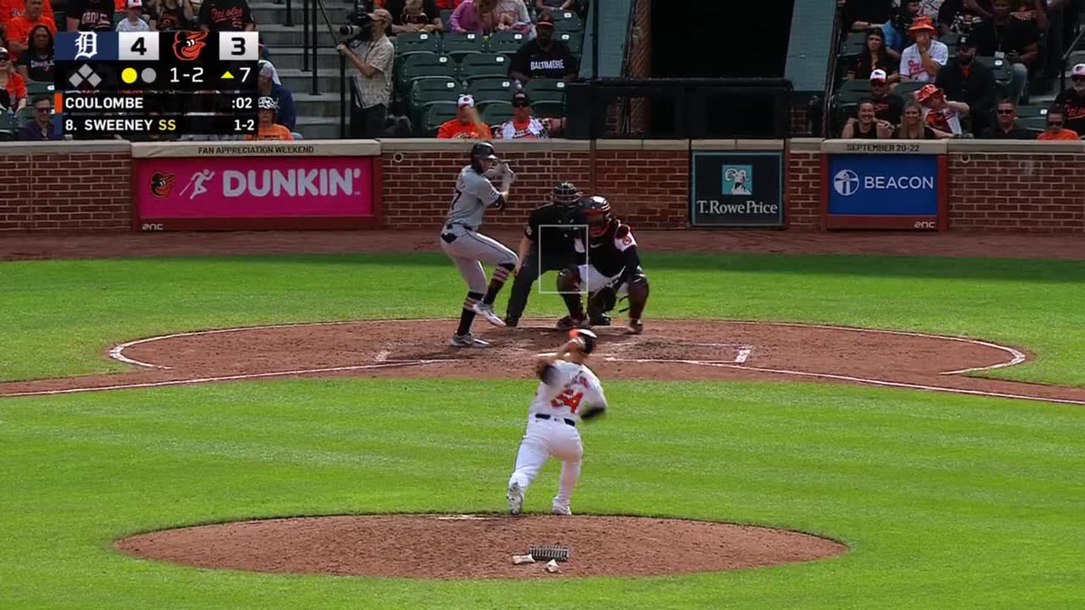 Trey Sweeney called out on strikes. 09/22/2024 Seattle Mariners