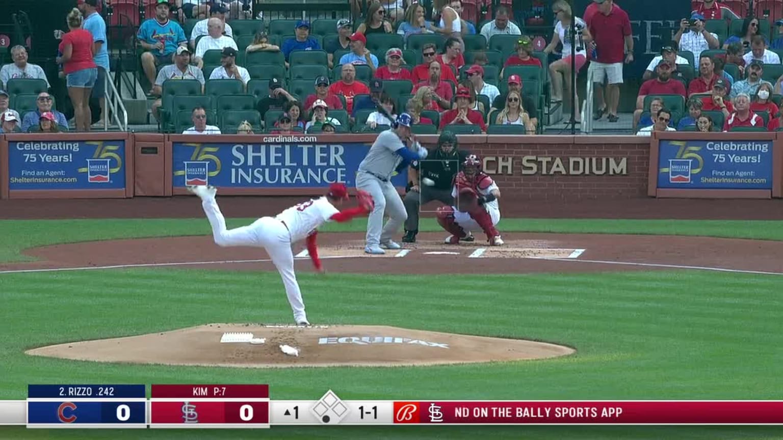Kwang Hyun Kim Strike cantado to Anthony Rizzo | 22/07/2021 | Los Reds ...
