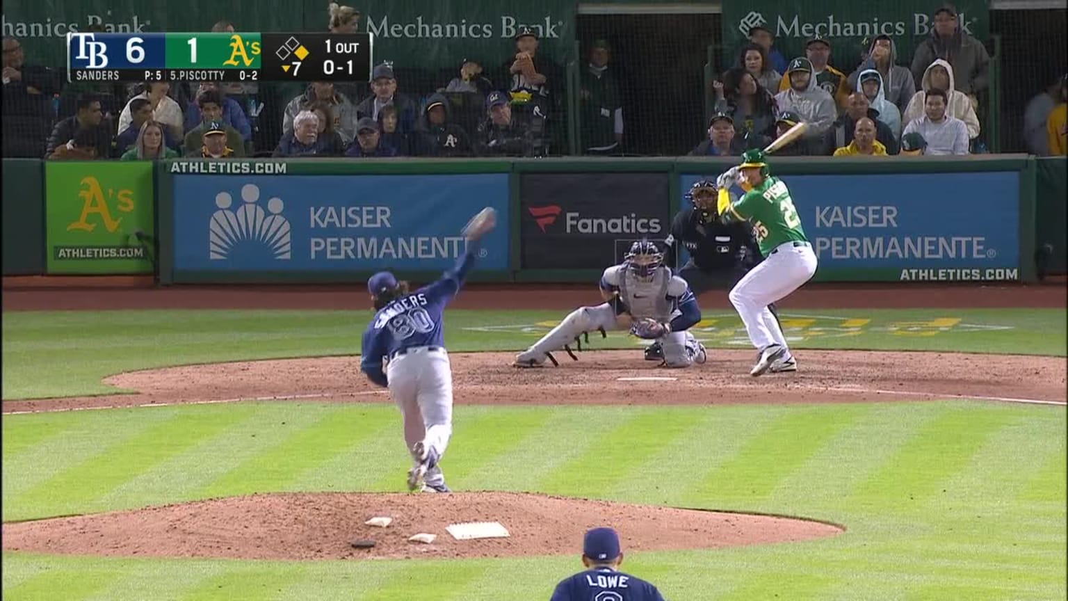 Phoenix Sanders Swinging Strike (Blocked) to Stephen Piscotty 05/02